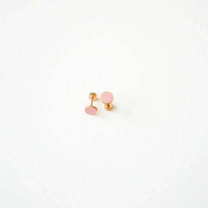 Pip Pop Post - Smile Stud Earrings - Hypoallergenic, Flat Back, Girl Gift