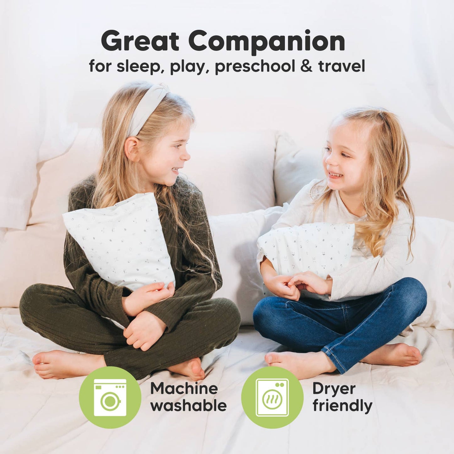 9X13 Mini Toddler Pillow W/ Pillowcase - Prairie