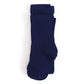 Ribbed Knit Tights - Bright Navy