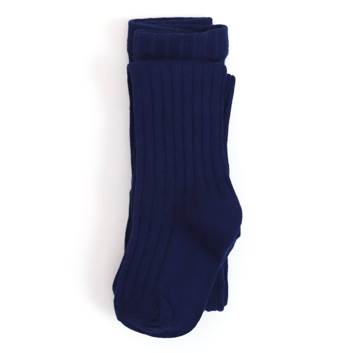 Ribbed Knit Tights - Bright Navy