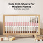 2-pack Organic Cotton Fitted Crib Sheet - Rose