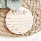 Charlie and Pine - Round Baby Milestone Discs | Wooden Monthly Cards for First Year Photos