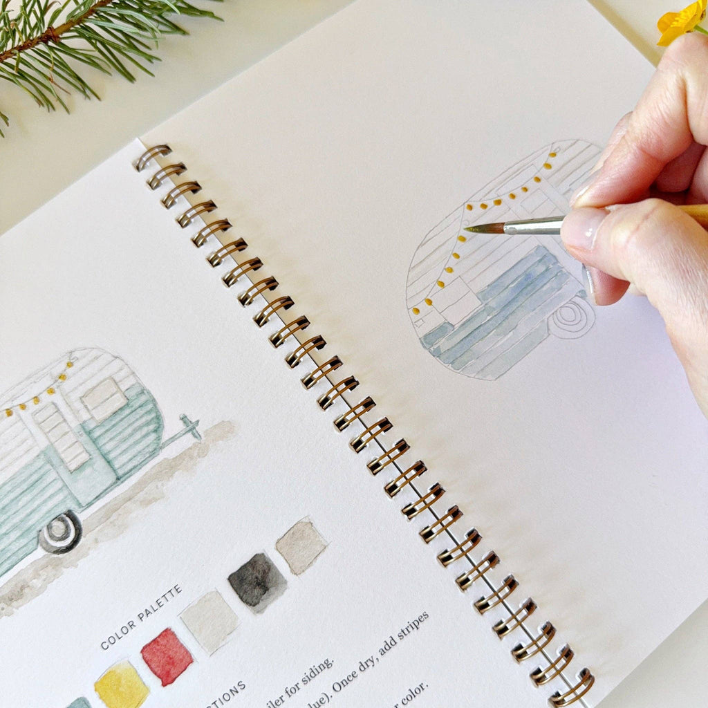 Camping - Watercolor Workbook