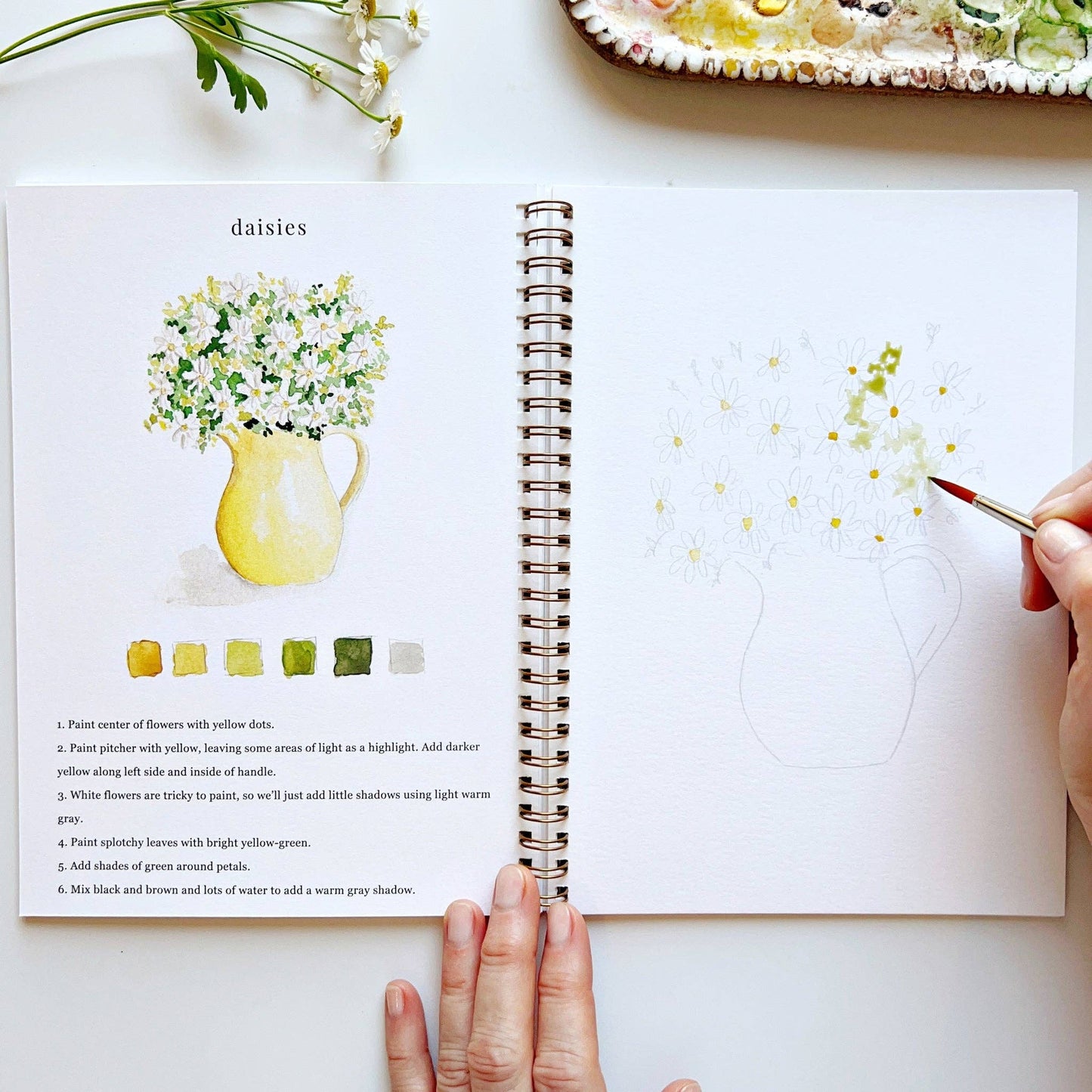 Flowers - Watercolor Workbook