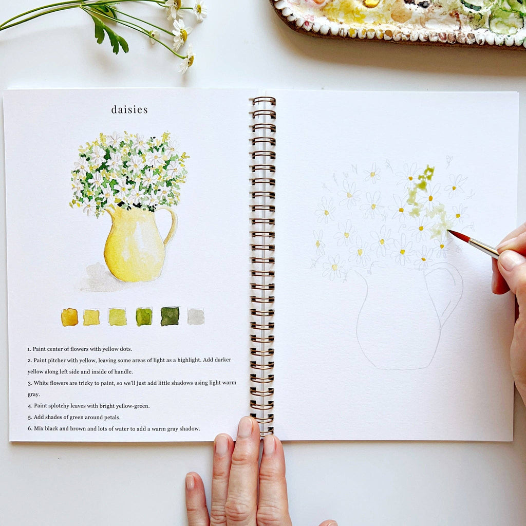 Flowers - Watercolor Workbook