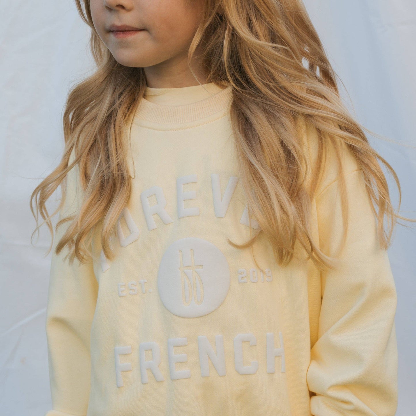 Forever French Baby - Child Sweatshirt | ff Yellow