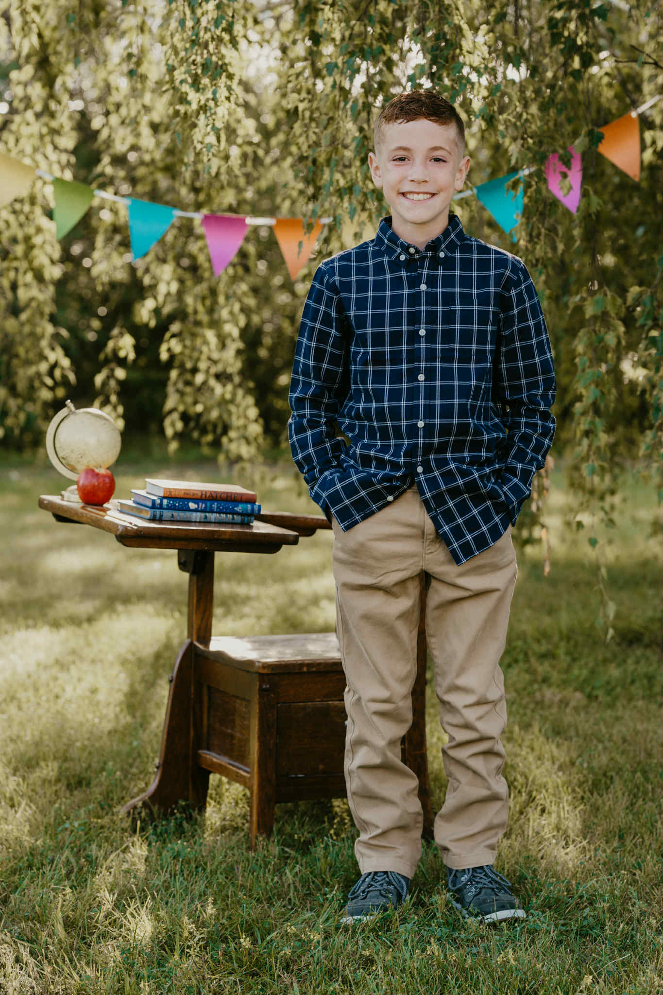 Tattersall Plaid Button-Up