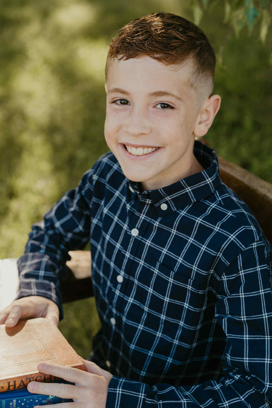 Tattersall Plaid Button-Up