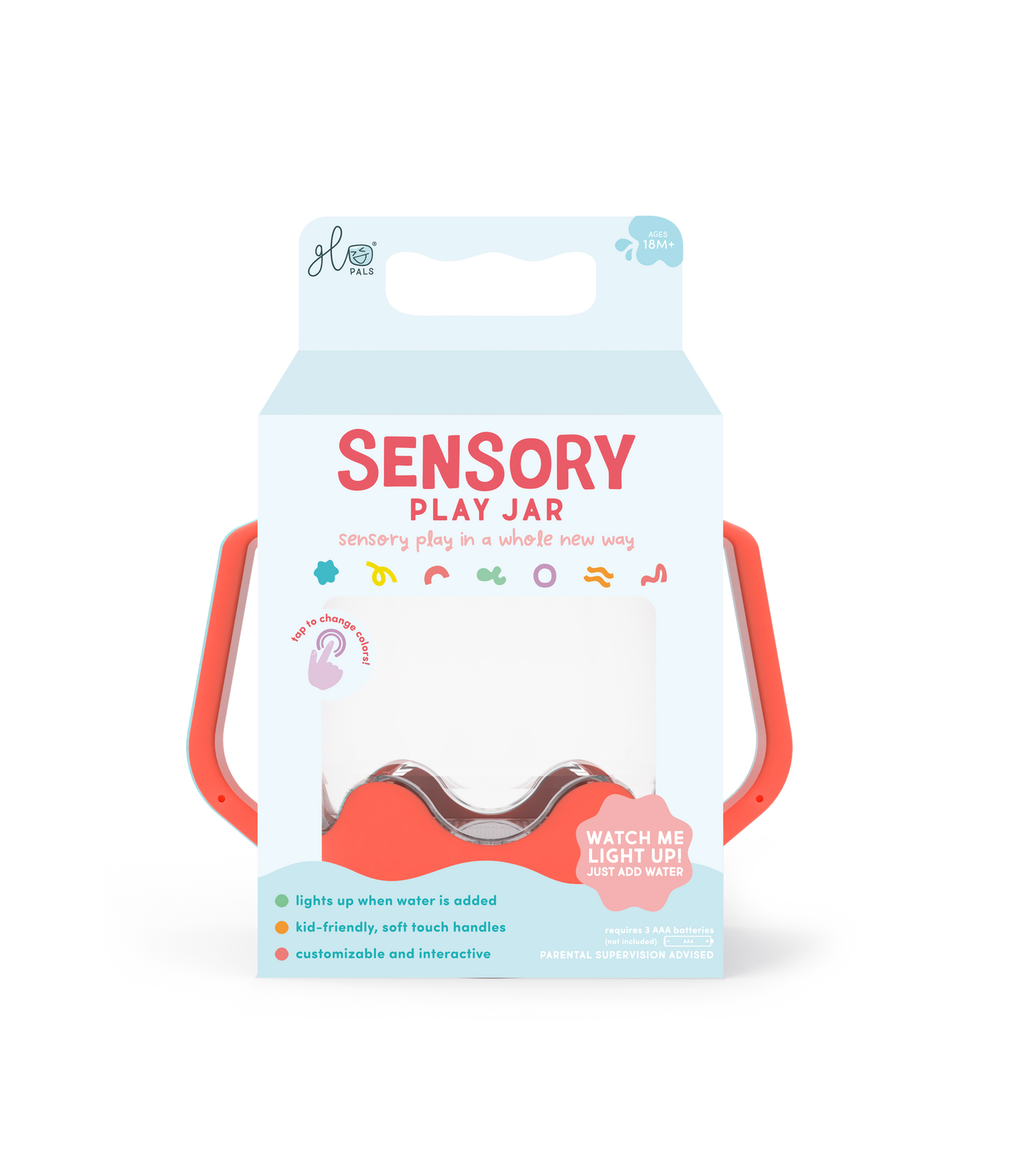 Glo Pals - Coral Sensory Play Jar