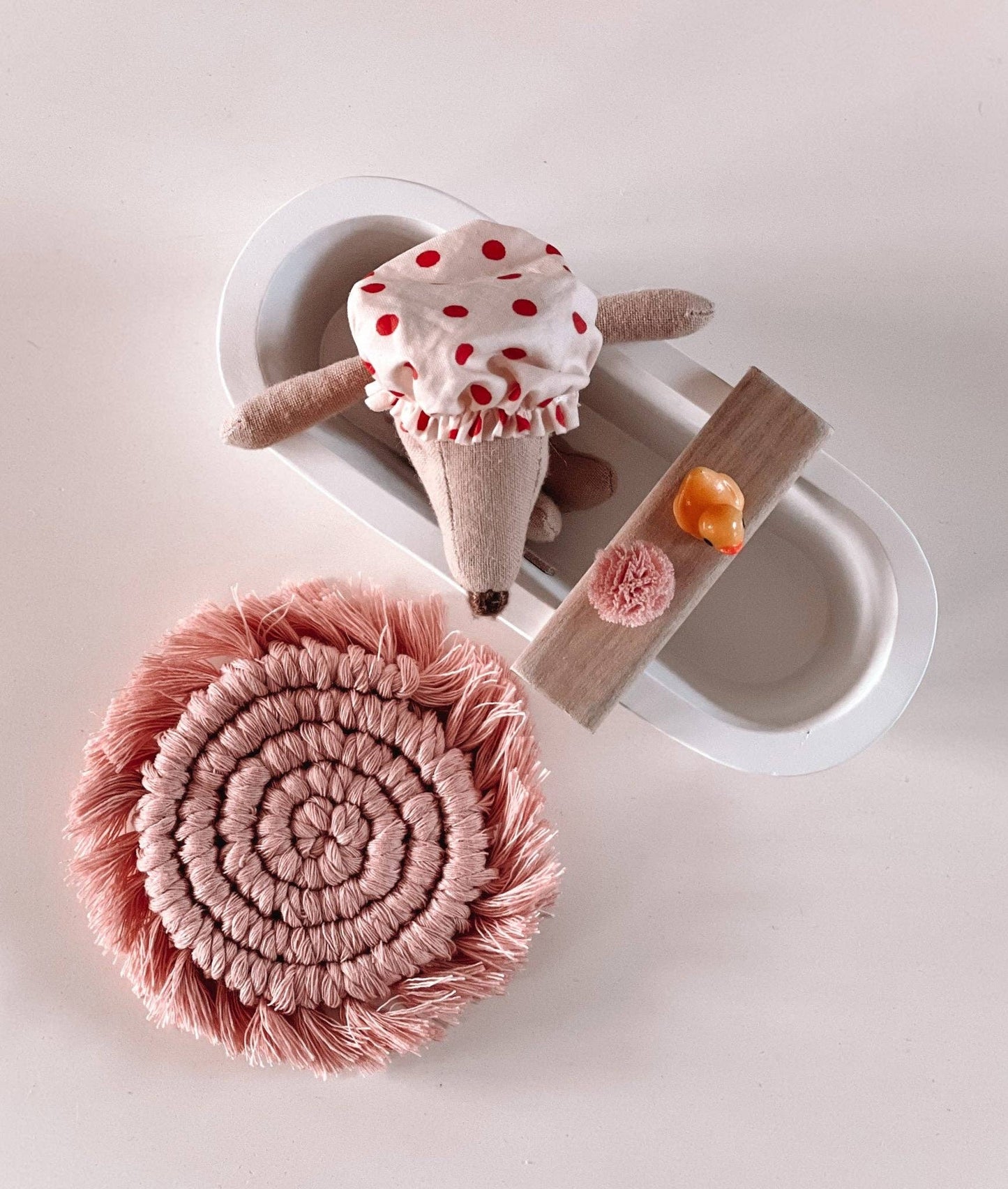 Macy Mae Dollhouse Designs - Dollhouse Boho Fringe Round Rug | Multiple Colors