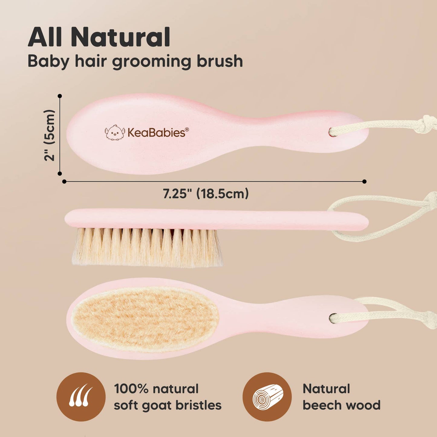 Baby Hair Brush - Blush