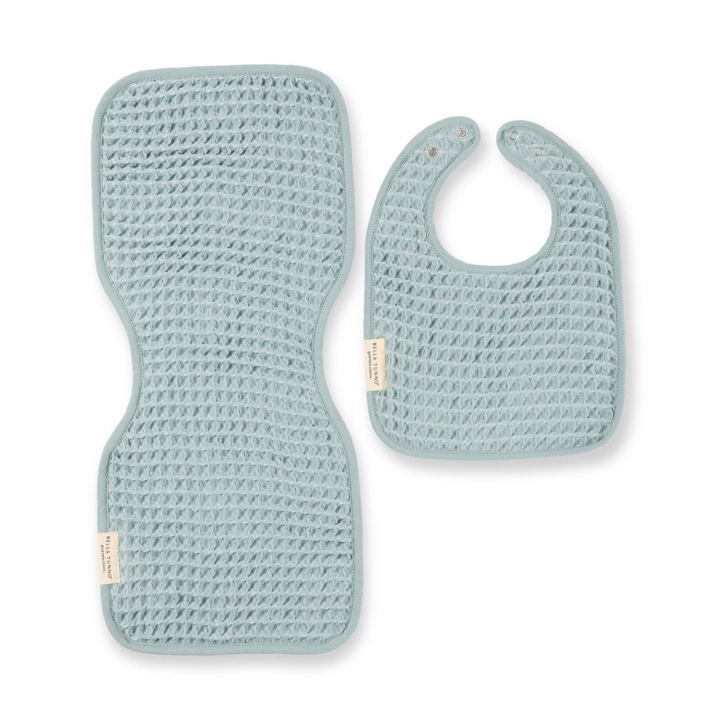 Reversible Bib + Burp Set - Fog