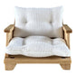 Macy Mae Dollhouse Designs - Dollhouse Patio Chair + Tufted Cushions | Natural Wood White