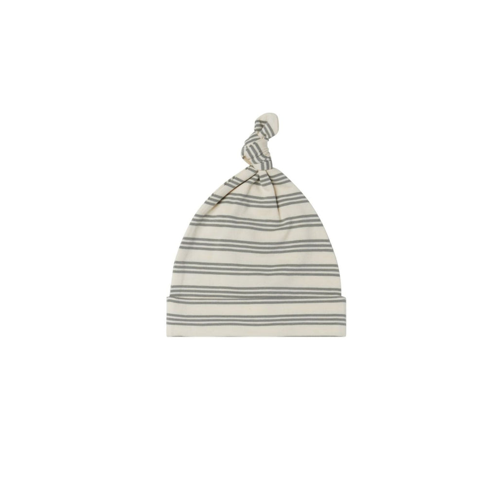 Knotted Baby Hat - Basil Stripe