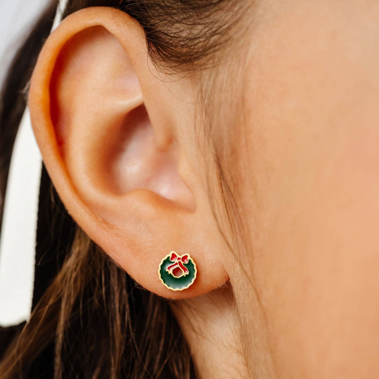 Wreath Screw-Back Earrings