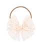 Lace Bow - Blush Headband