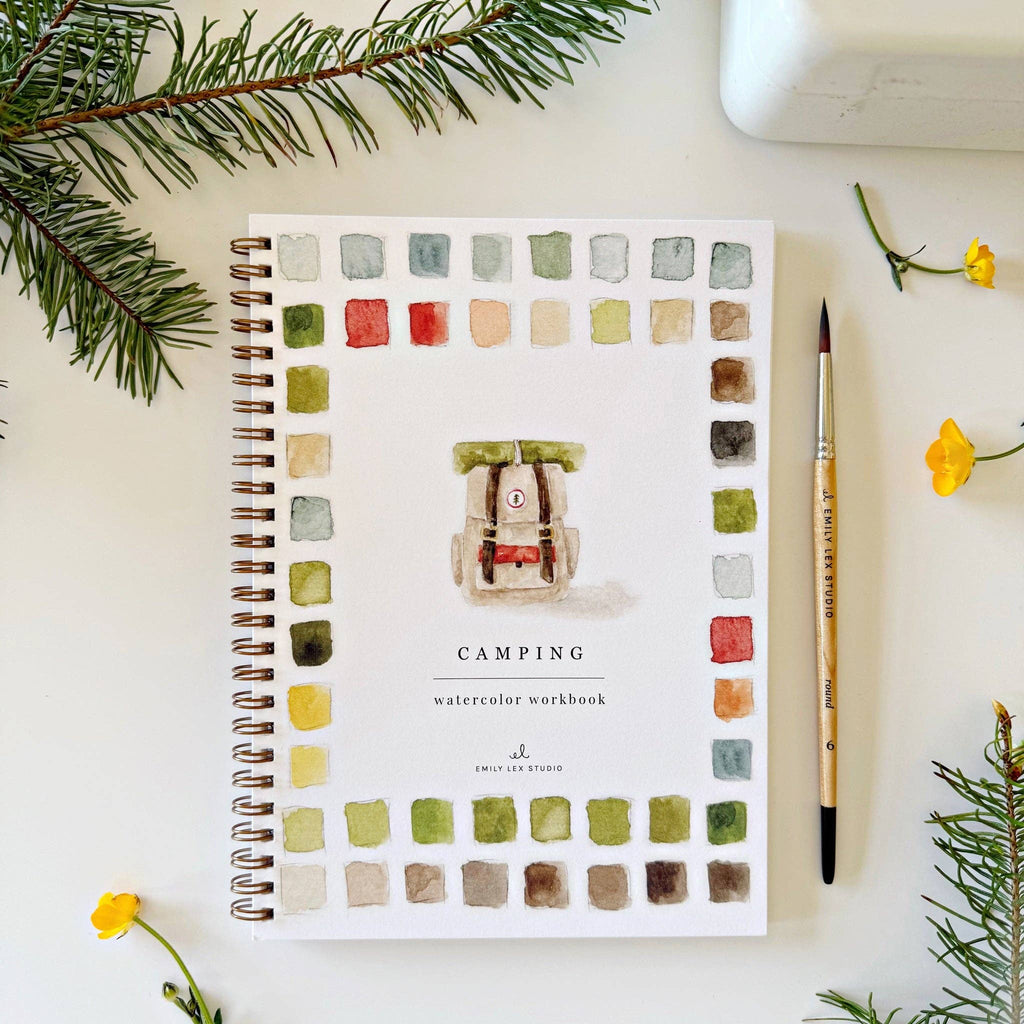 Camping - Watercolor Workbook
