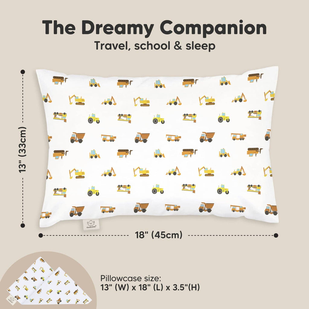 13X18 Toddler Pillow With Pillowcase - Construction