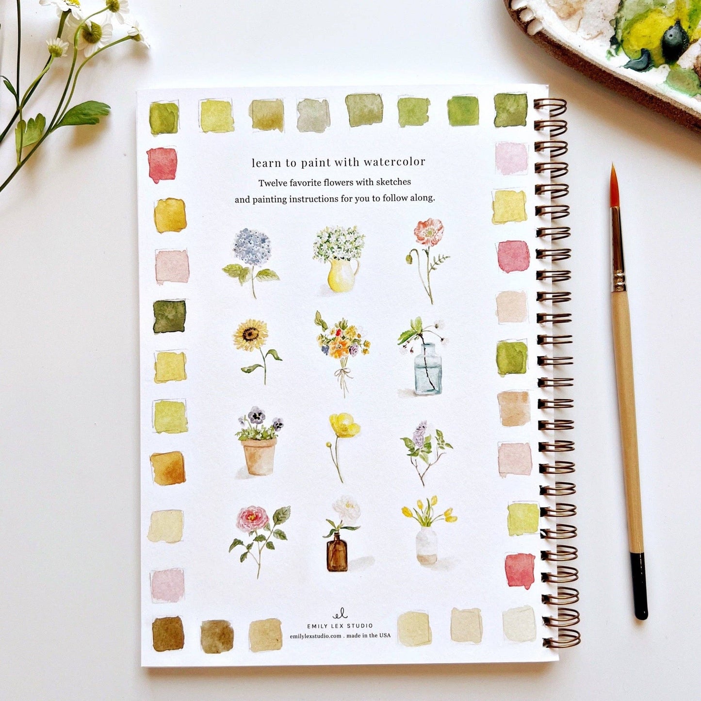 Flowers - Watercolor Workbook