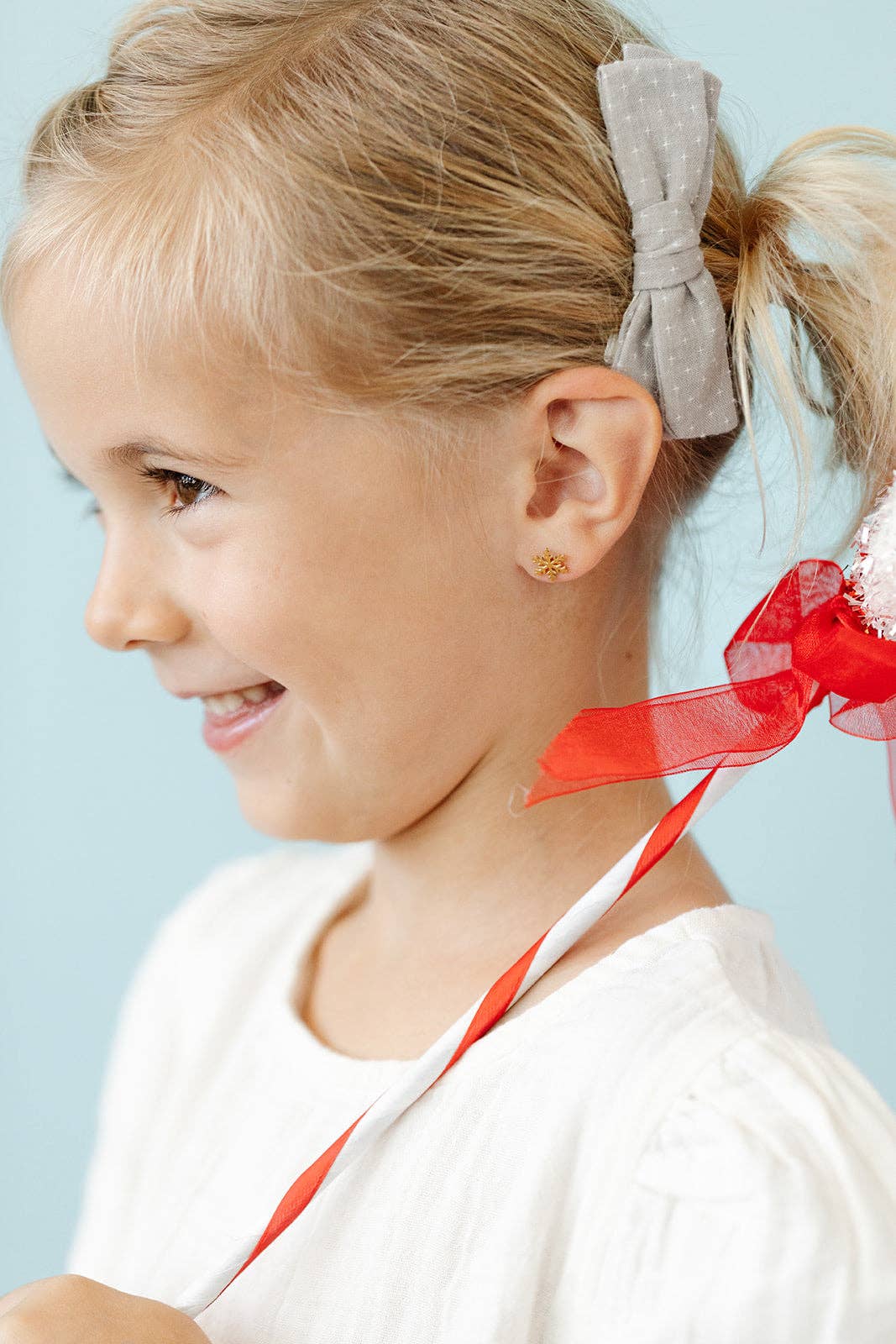 Snowflake Screw-Back Earrings