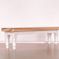 Macy Mae Dollhouse Designs - Dollhouse Classic Bench Seat | Natural Wood & White
