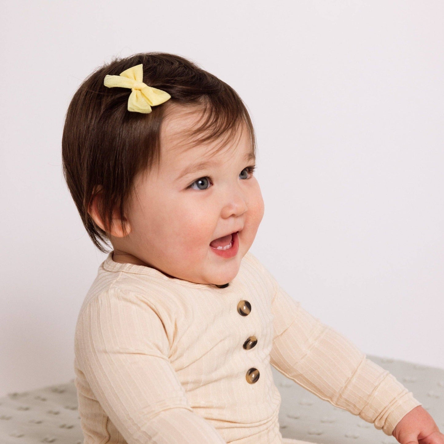 Lemon Bow Clip: Large / Alligator Clip