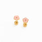 Petite Pink Flower - Earrings