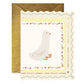 Sweet Little Goose Scallop Greeting Card