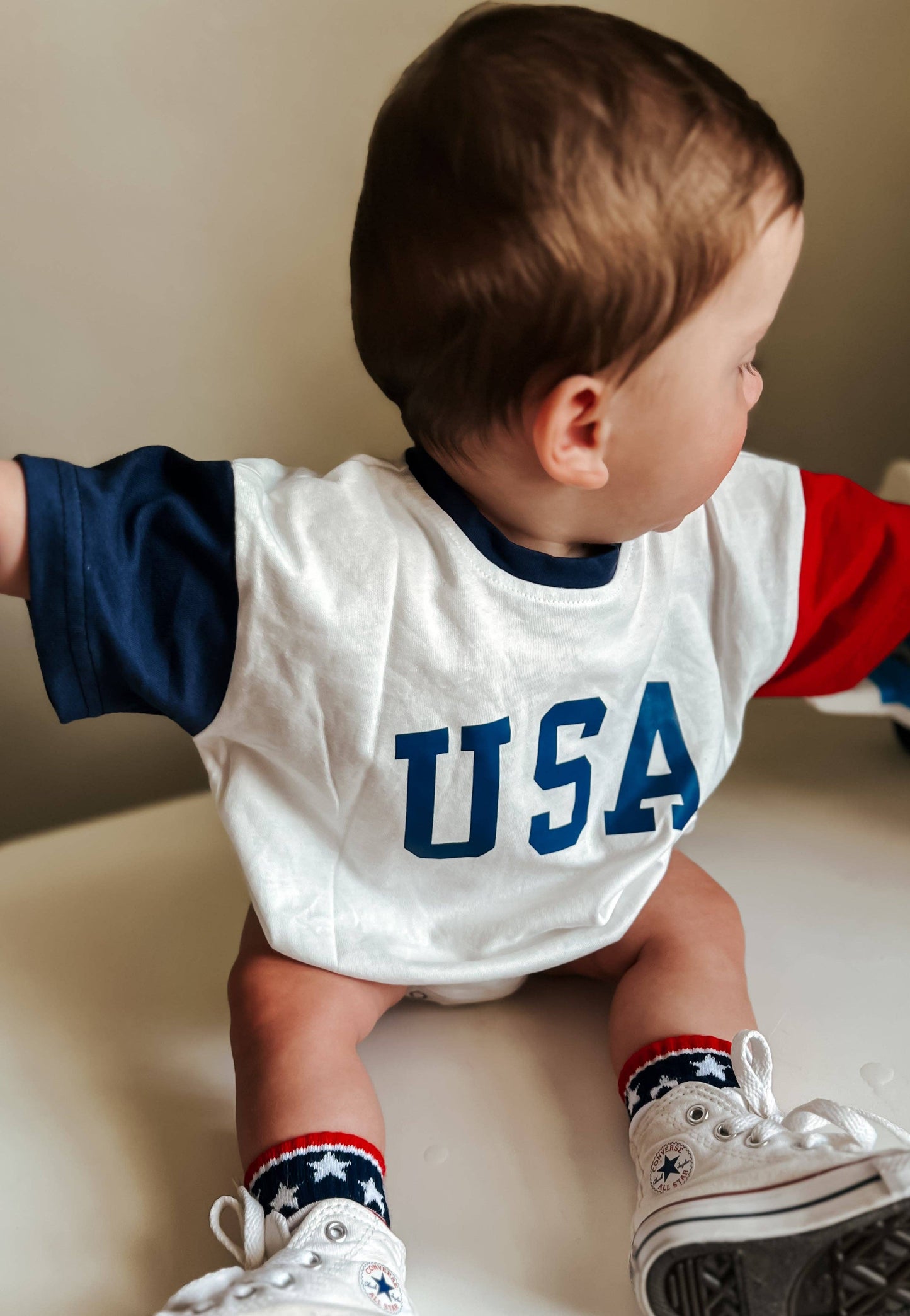 Stars and Stripes 4th of July Socks