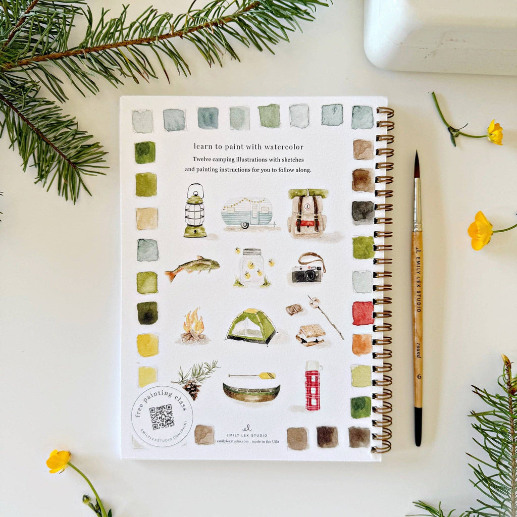 Camping - Watercolor Workbook