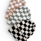 Baby's First Hat, Tan/Warm White Checkerboard