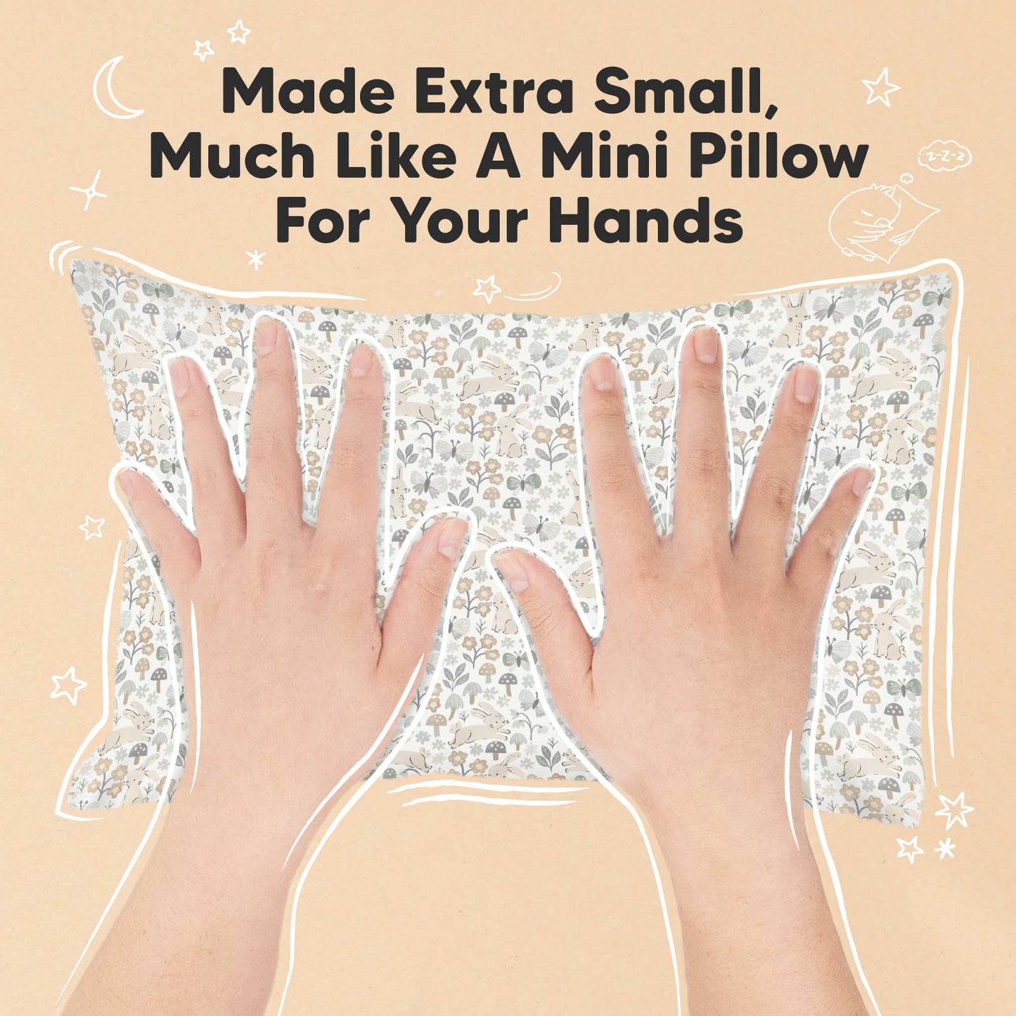 9X13 Mini Toddler Pillow W/ Pillowcase - Prairie