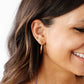 Pip Pop Post - Endless Hoop Thin Gold Earrings - Hypoallergenic, Girl Gift: Gold / 22 mm