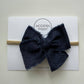 Midnight Denim | Ribbon Bow