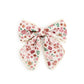 Berry Floral Bow Clip
