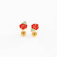Rose Screw-Back Earrings