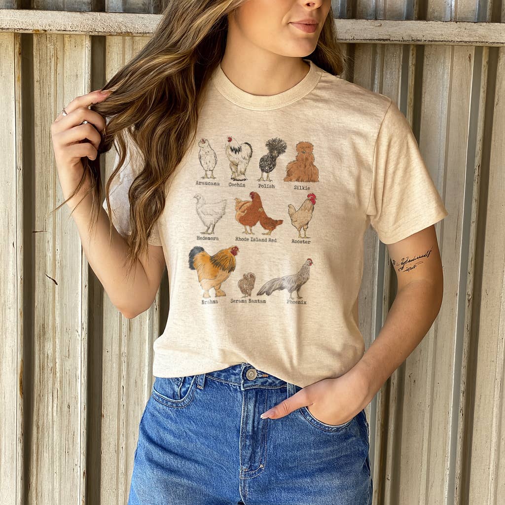 ADULT Chicken Breeds Tee