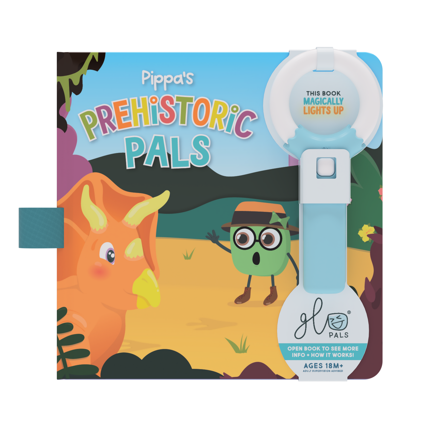 Glo Pals Light Up Book - Pippa and Her Prehistoric Pals