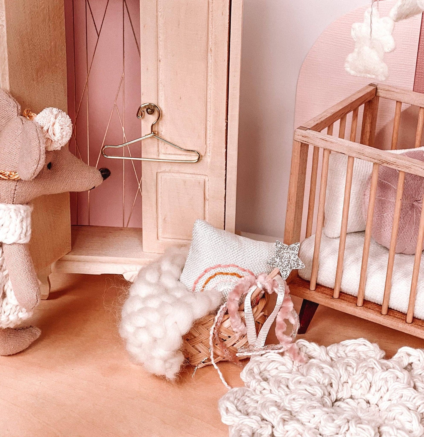 Macy Mae Dollhouse Designs - Dollhouse Gold Hanger Set of 4