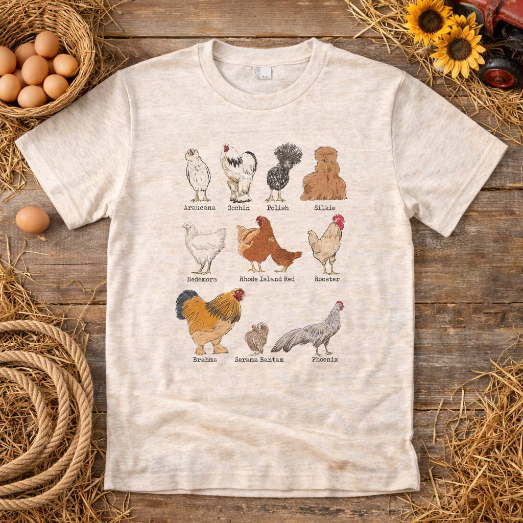 ADULT Chicken Breeds Tee