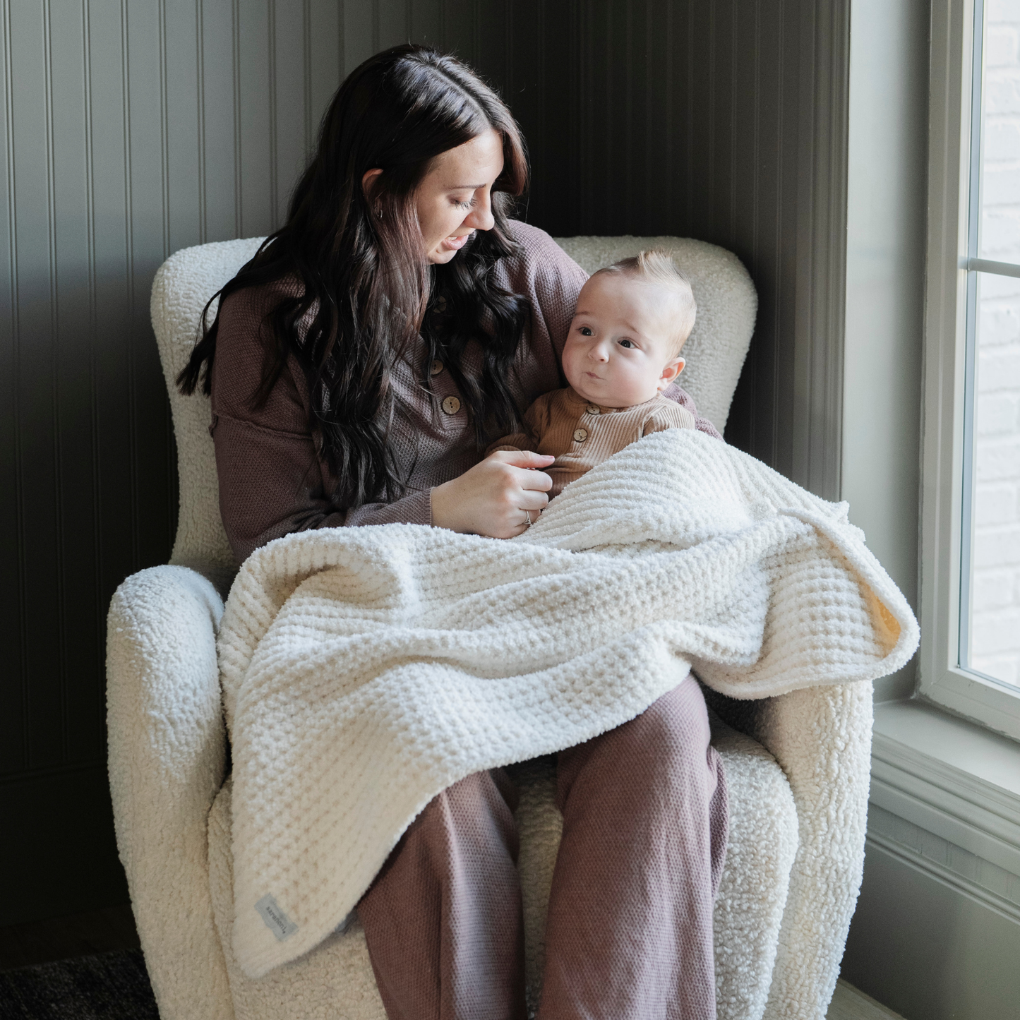 Saranoni - WAFFLE KNIT RECEIVING BLANKETS