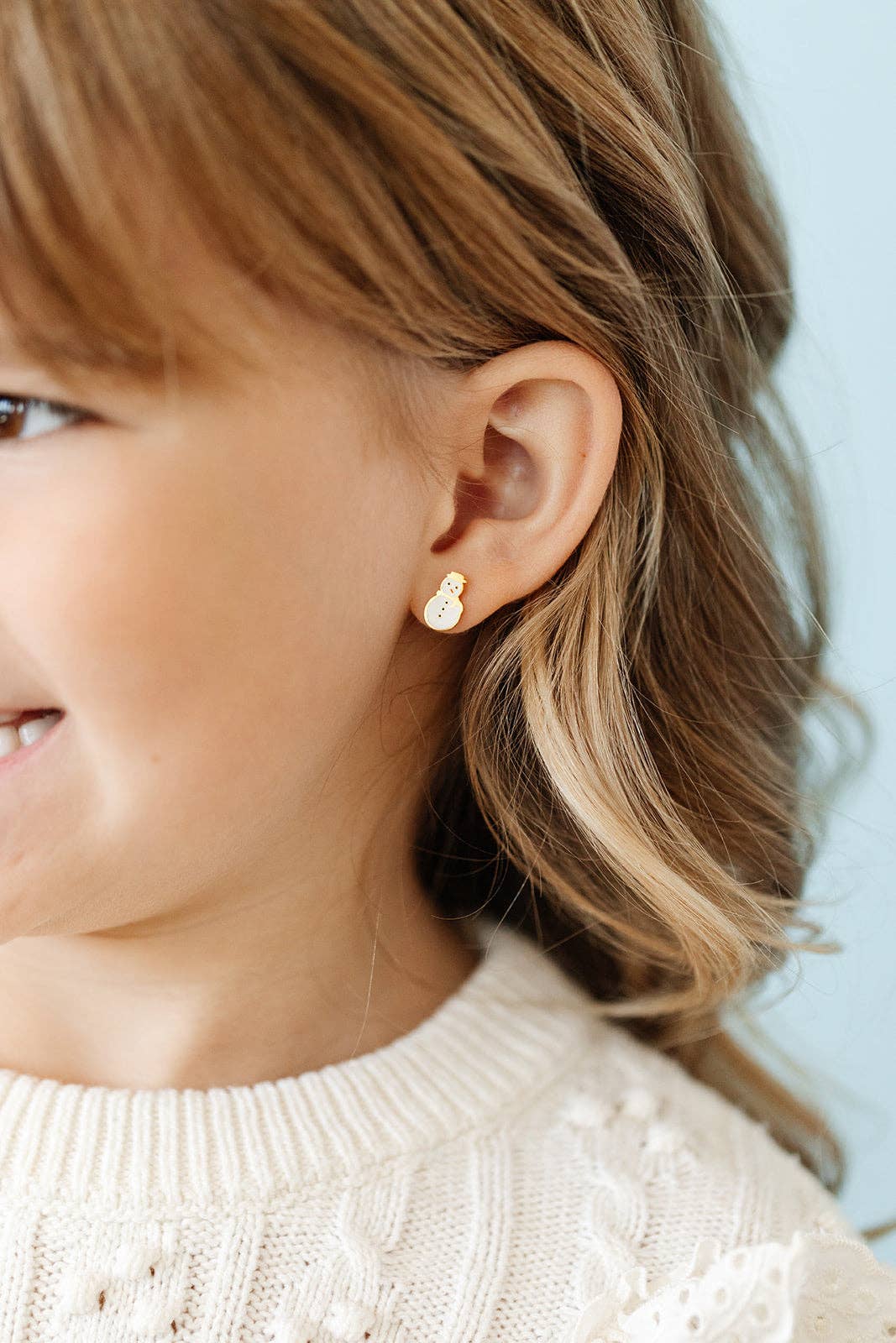 Snowman Screw-Back Earrings