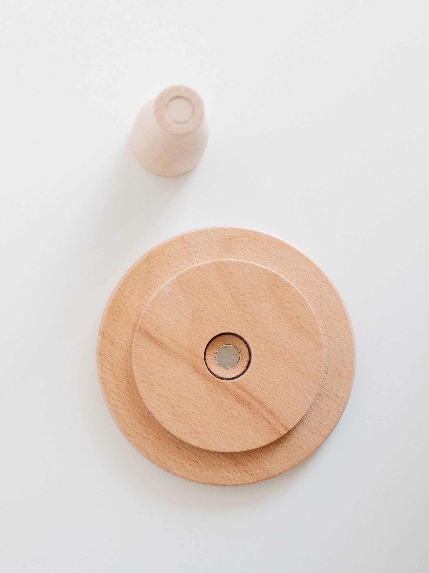 Macy Mae Dollhouse Designs - Dollhouse Round Bistro Dining Table | Natural Wood