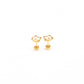 Pip Pop Post - Cat Stud Earrings - Hypoallergenic, Flat Back, Girl Gift