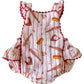 Organic Muslin Ric-Rac Ruffle Sunsuit, Baseball Game
