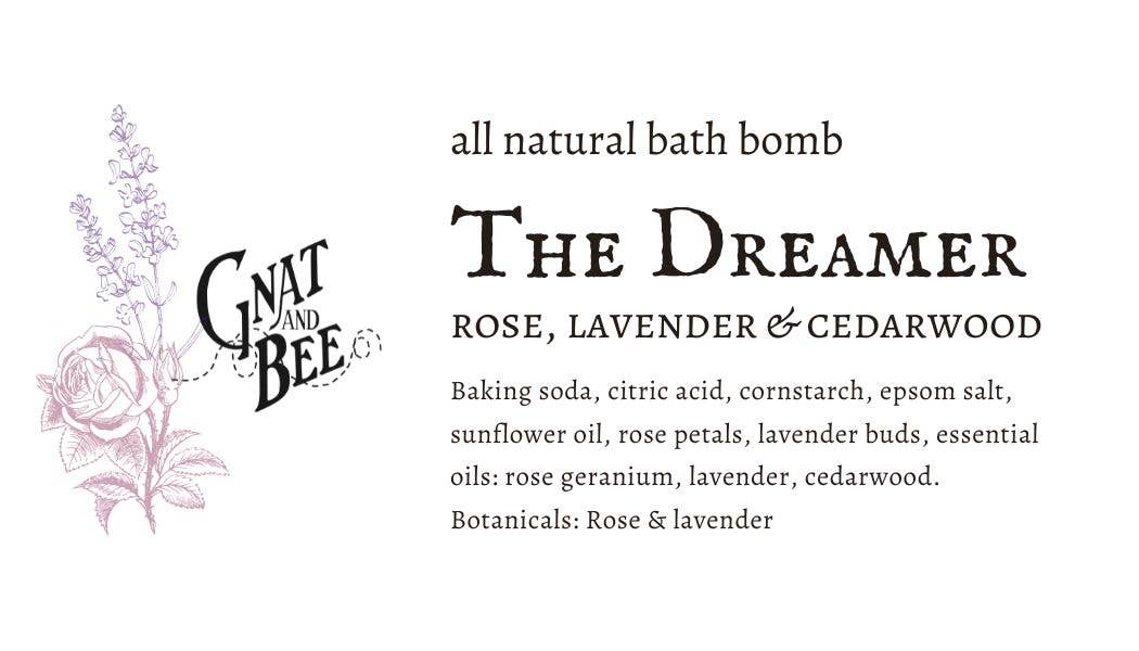 Gnat and Bee - The Dreamer | Natural Bath Bomb