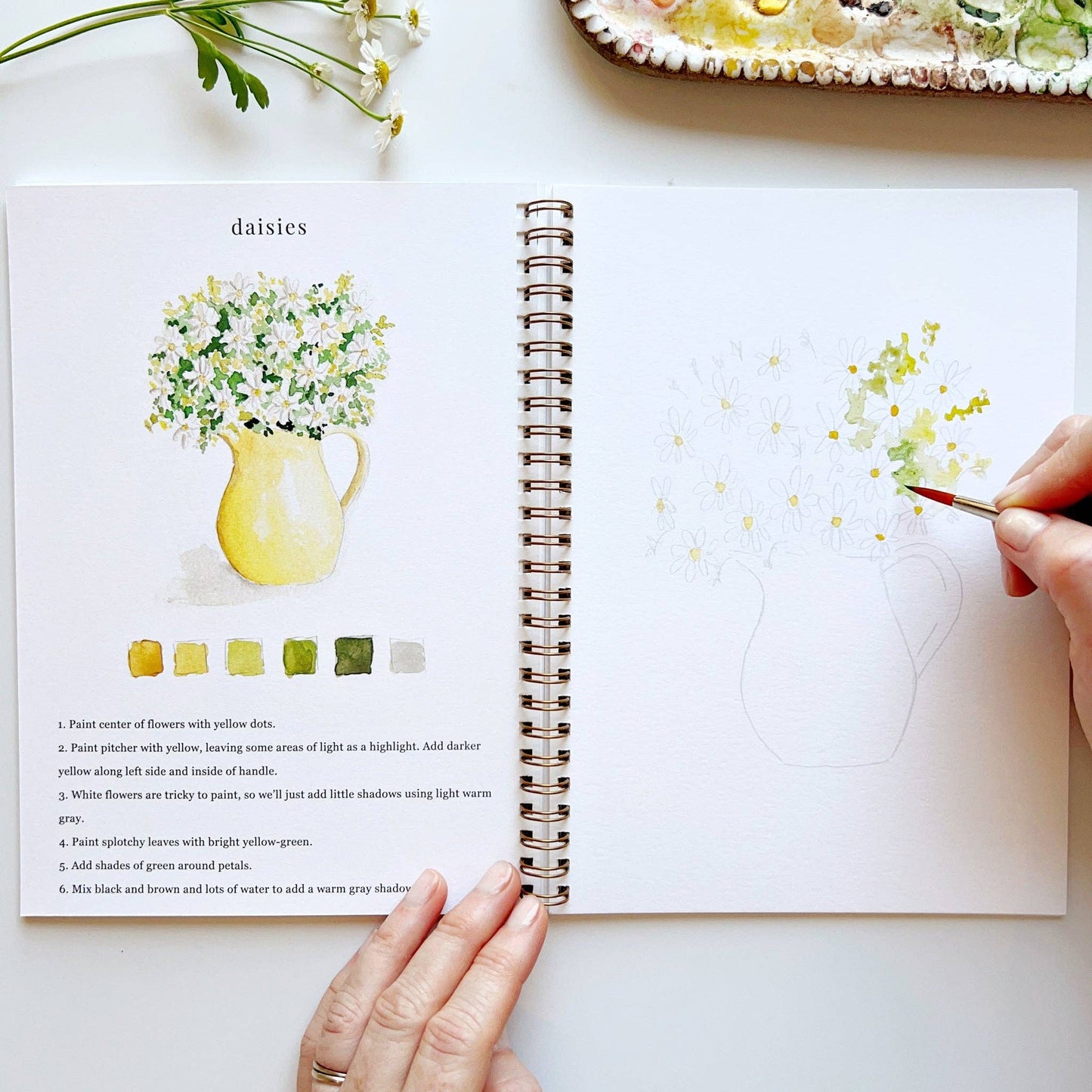 Flowers - Watercolor Workbook