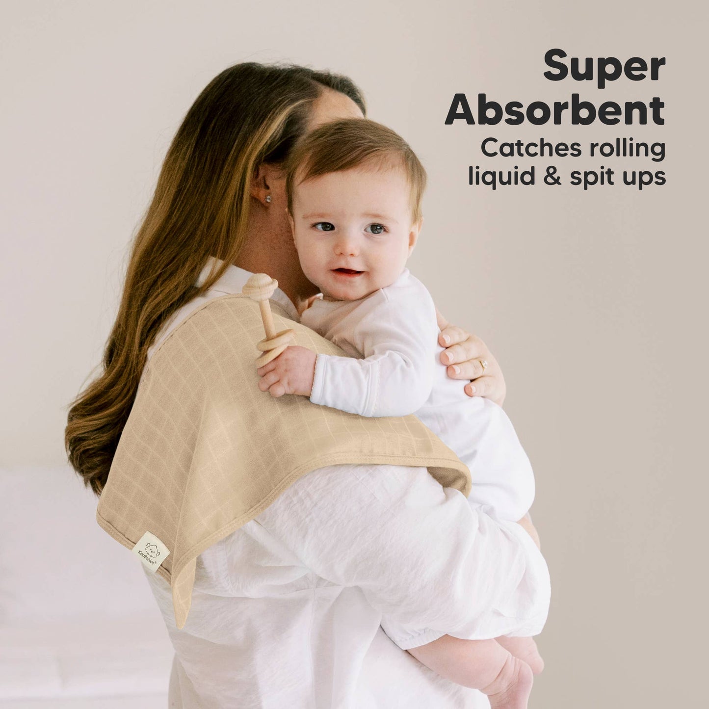 5pk Lumi Muslin Burp Cloths - Dew