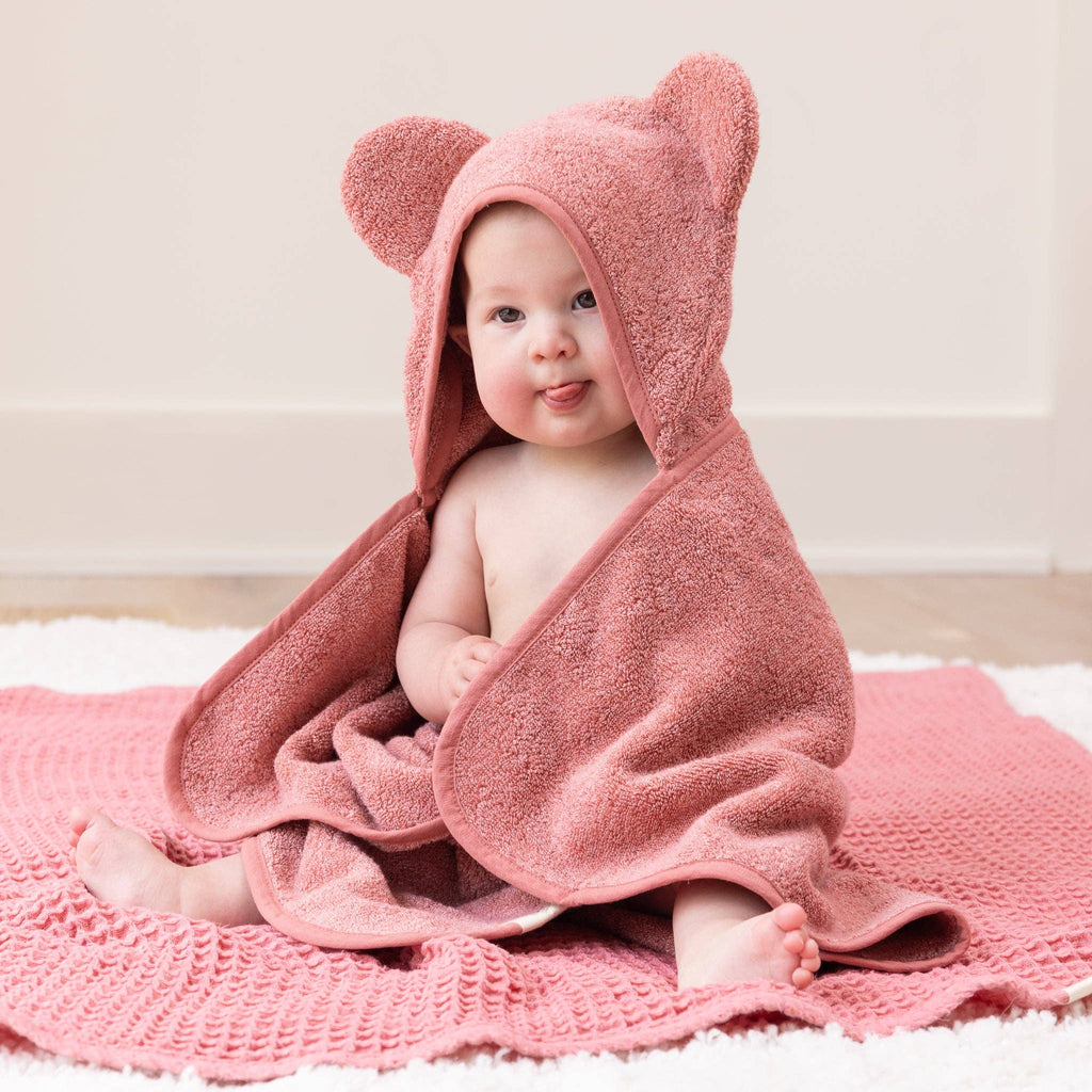 Hooded Towel + Wash Mitt Set - Watermelon