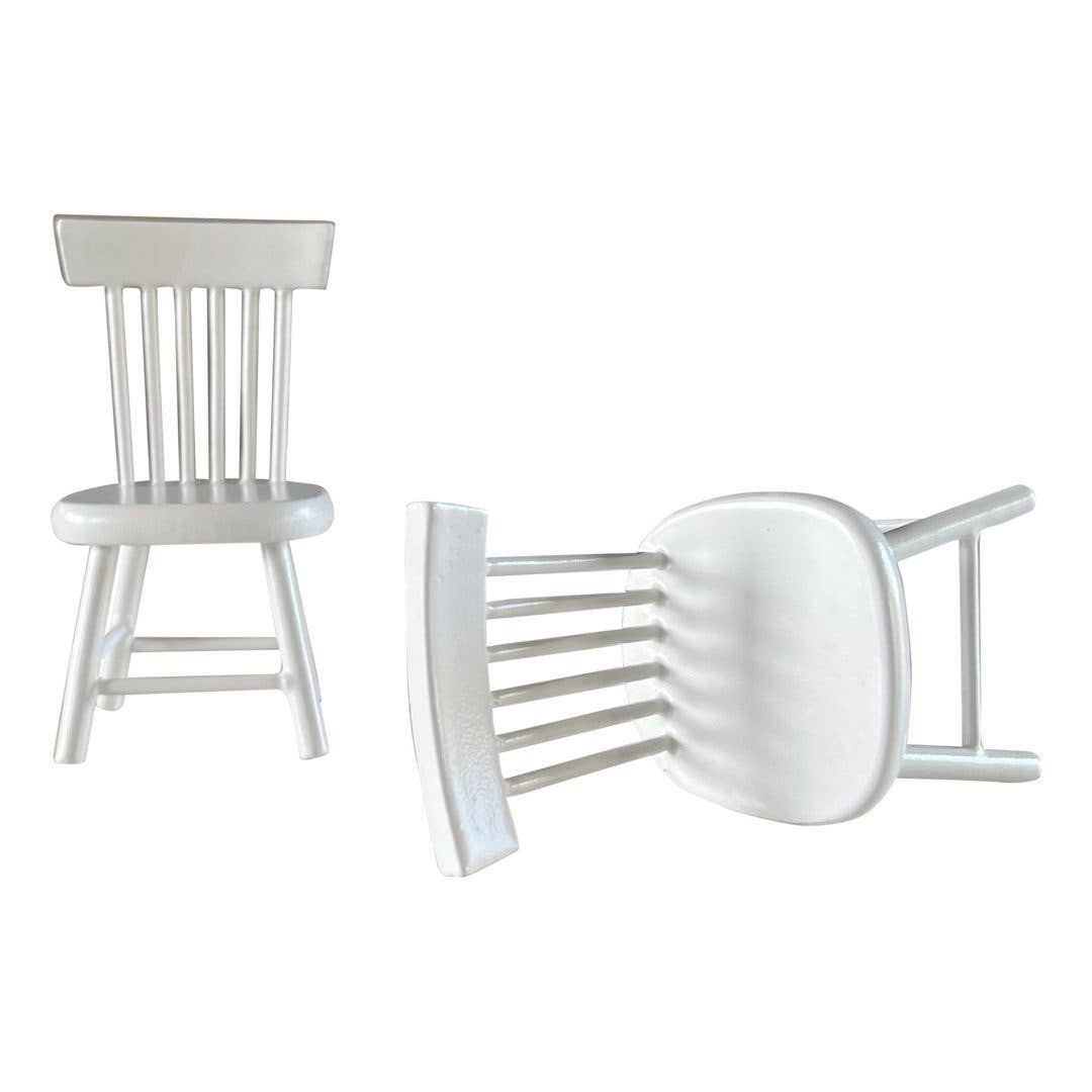 Macy Mae Dollhouse Designs - Dollhouse Classic Windsor Dining Chair | White